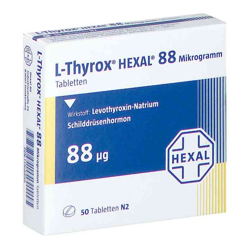 L-thyrox Hexal 88 Mikrogramm Tabletten 50 stk von Hexal AG PZN 13168899