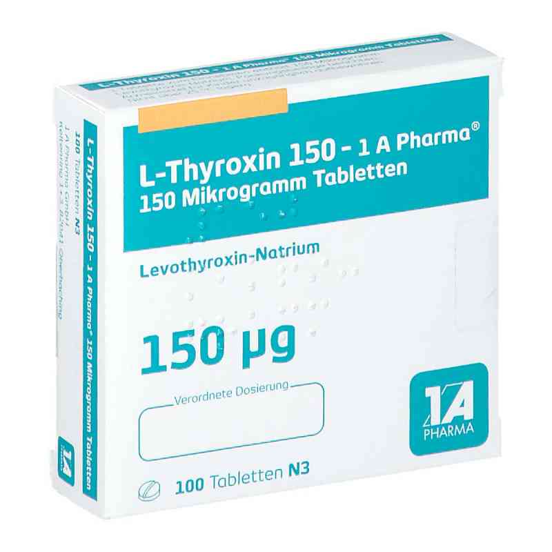L-thyroxin 150-1a Pharma Tabletten 100 stk von 1 A Pharma GmbH PZN 06488942
