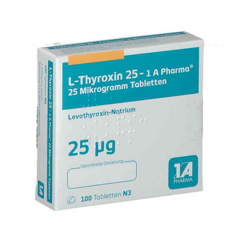 L-thyroxin 25-1a Pharma Tabletten 100 stk von 1 A Pharma GmbH PZN 06488646