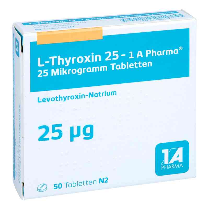 L-thyroxin 25-1a Pharma Tabletten 50 stk von 1 A Pharma GmbH PZN 06488617