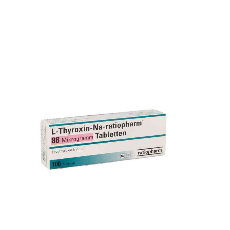 L-thyroxin-na-ratiopharm 88 Mikrogramm Tabletten 100 stk von ratiopharm GmbH PZN 10089863