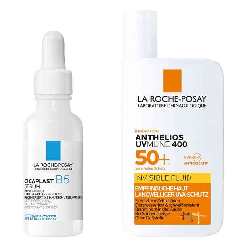 La Roche Posay Cicaplast B5 Serum & Anthelios UVMune 400 LSF 50 1 Pck von L'Oreal Deutschland GmbH PZN 08102816
