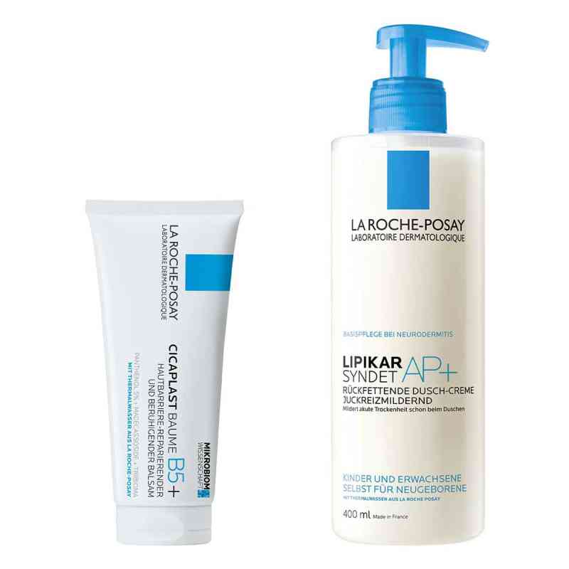 La Roche Posay Cicaplast Baume B5+ (100ml) & Lipikar Syndet AP+ 1 Pck von L'Oreal Deutschland GmbH PZN 08102823