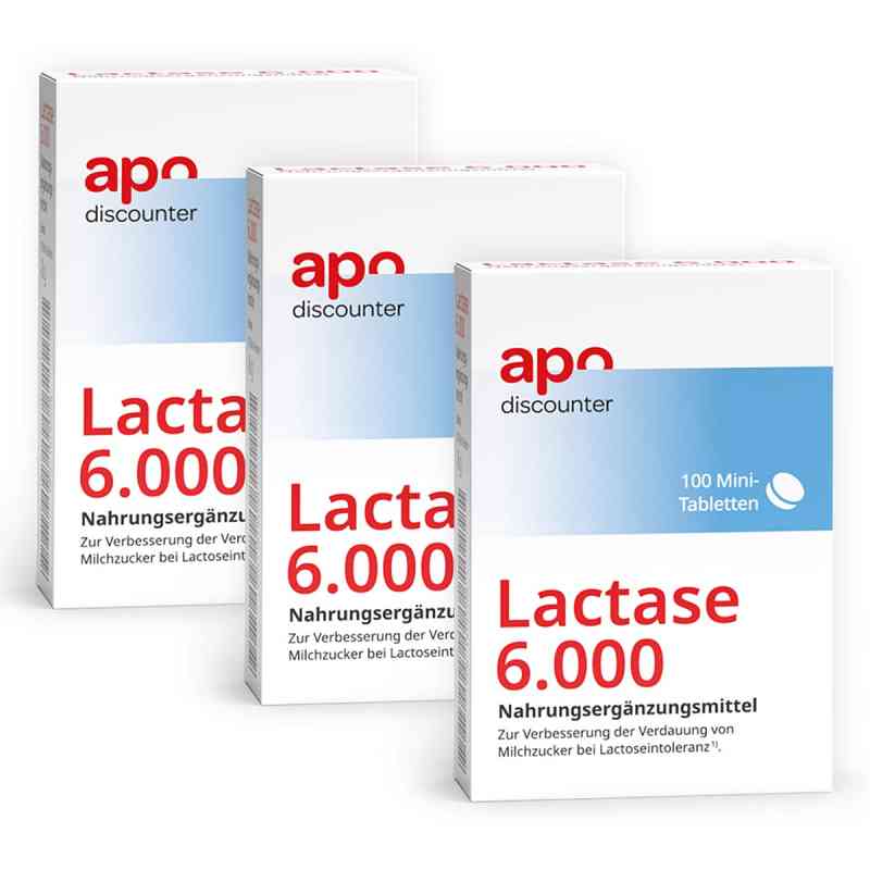 Lactase 6000 im Klickspender von apodiscounter 3x100 stk von apo.com Group GmbH PZN 08102907