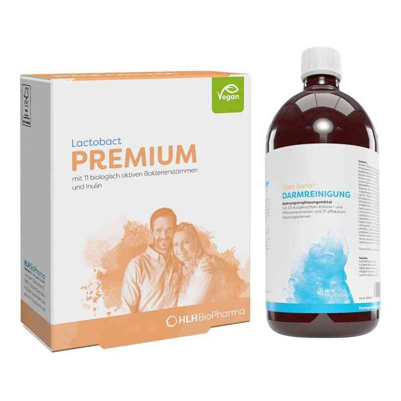 Lactobact Premium 30 stk + Casa Sana Darmreinigung 1000 ml 1 Pck von HLH BioPharma GmbH PZN 08102611