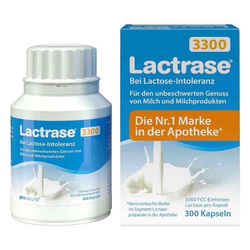 Lactrase 3.300 Fcc Kapseln 300 stk von Pro Natura Gesellschaft für gesunde Ernährung mbH PZN 12412788