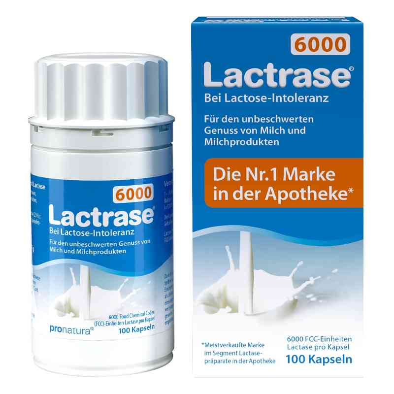 Lactrase 6.000 Fcc Kapseln 100 stk von Pro Natura Gesellschaft für gesunde Ernährung mbH PZN 09545296