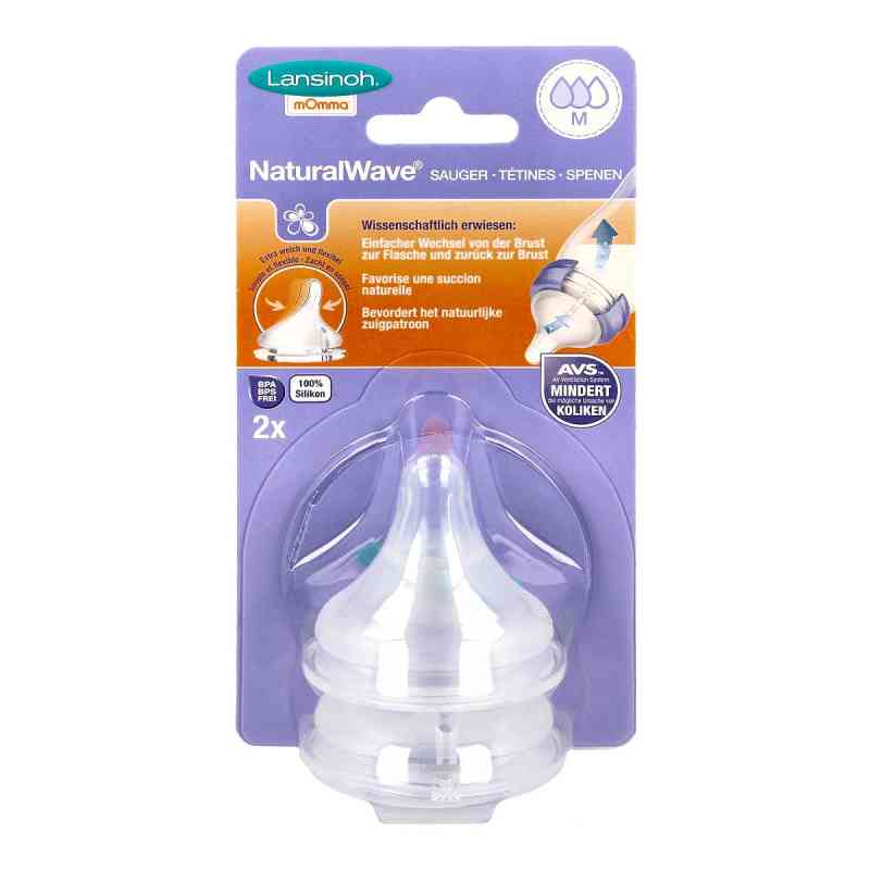 Lansinoh Naturalwave Sauger M 2 stk von Lansinoh Laboratories Inc. Niederlassung Deutschla PZN 10272969