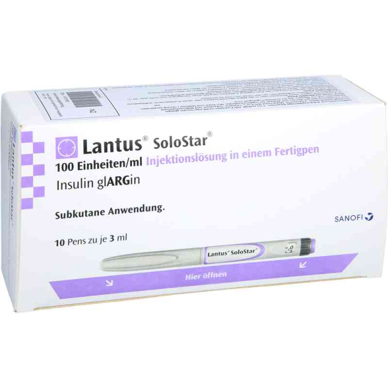 Turapi Solostar Lantus 100 E/ml Solostar iniecto -lsg.i.e.fertigpen 10X3 ml