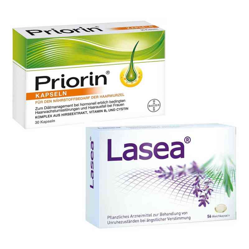 Lasea Weichkapseln und Priorin Kapseln 56+30 stk von  PZN 08105306