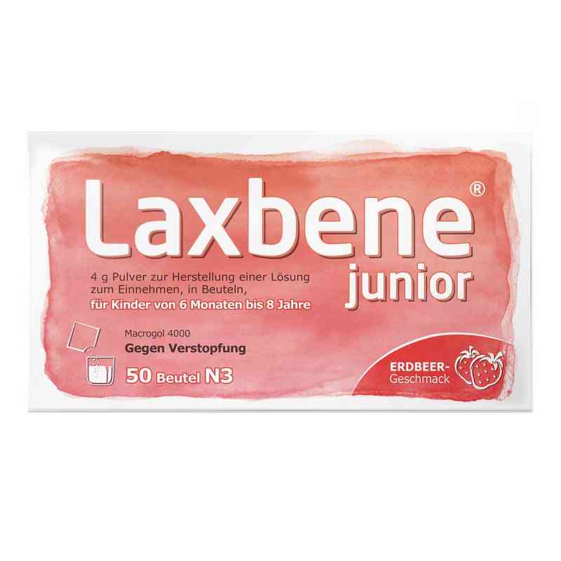 Laxbene junior 4g Erdbeer 50 stk von Recordati Pharma GmbH PZN 15235016