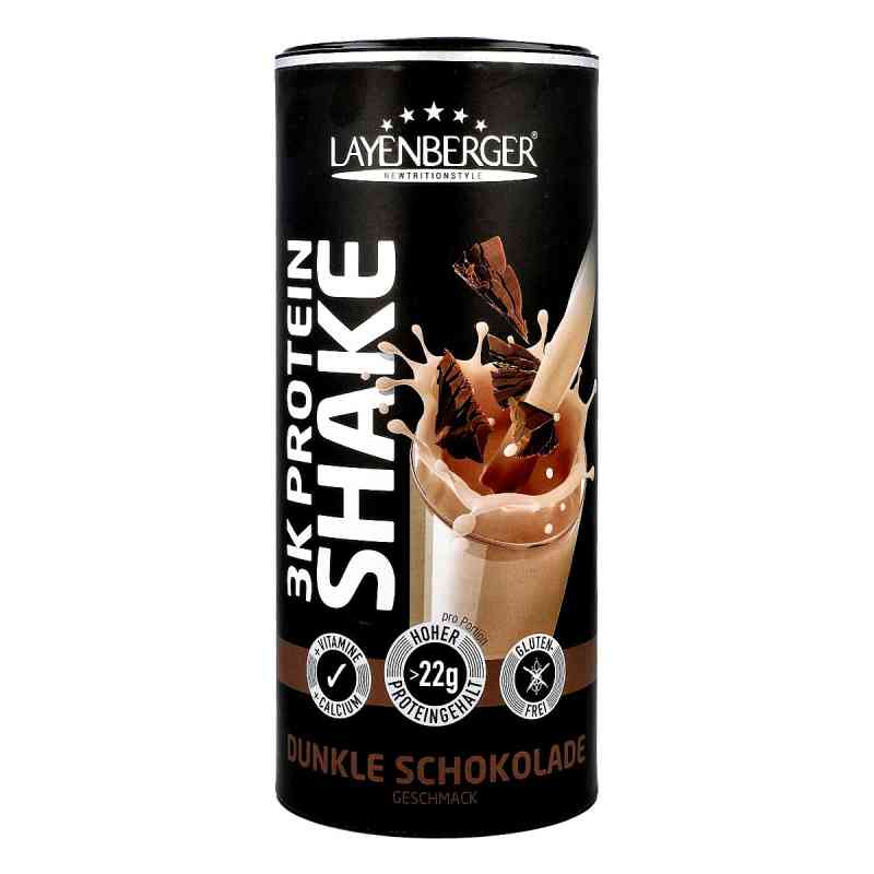 Layenberger 3k Protein Shake Dunkle Schokolade Pulver 360 g von Layenberger Nutrition Group GmbH PZN 18163820