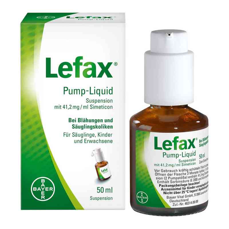 Lefax Pump-Liquid Suspension 50 ml von Bayer Vital GmbH PZN 02563842