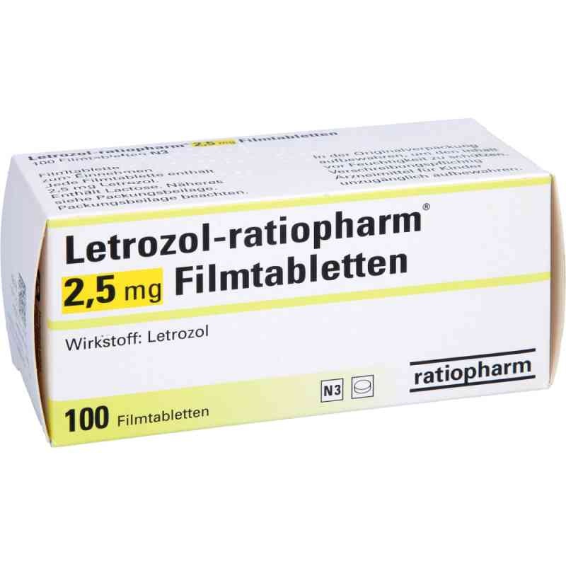 Letrozolratiopharm 2,5 mg Filmtabletten 100 stk