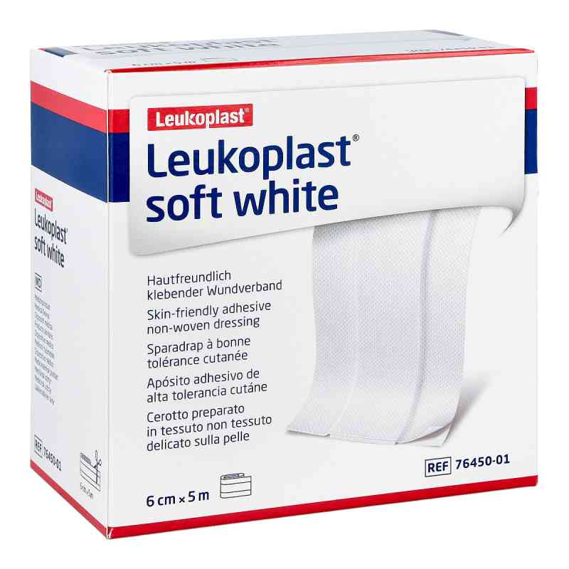 Leukoplast soft white Pflaster 6 cm x5 m Rolle 1 stk von BSN medical GmbH PZN 15424125