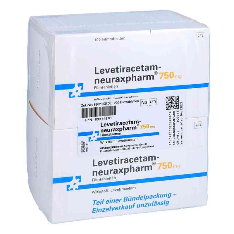 Levetiracetam-neuraxpharm 750mg 200 stk von neuraxpharm Arzneimittel GmbH PZN 09064881