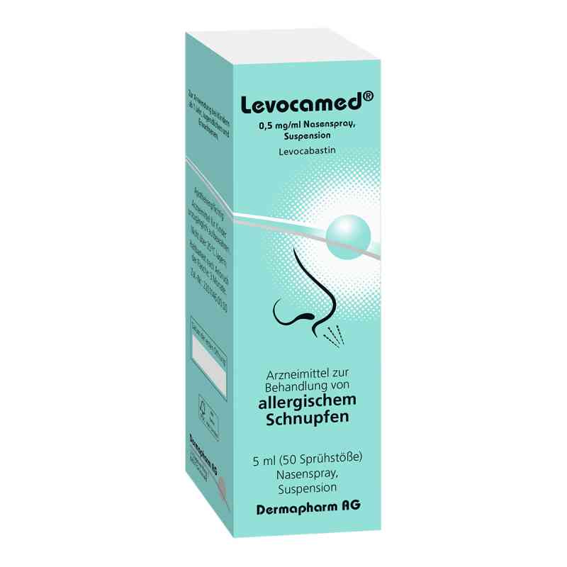 Levocamed 0,5 mg/ml Nasenspray Suspension 5 ml von Allergopharma GmbH & Co. KG PZN 15624829