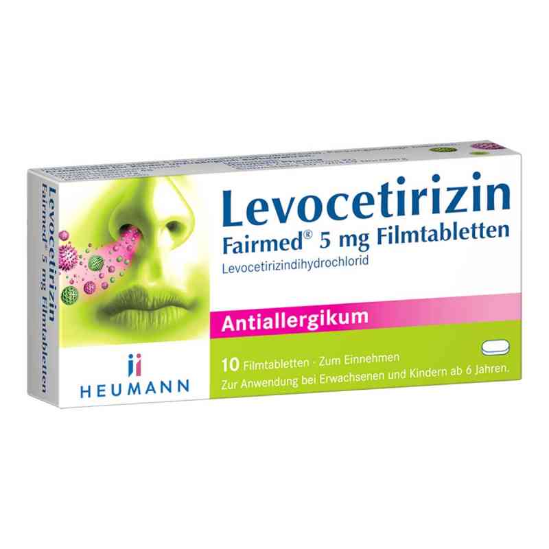 Levocetirizin Fairmed 5 Mg Filmtabletten 10 stk von HEUMANN PHARMA GmbH & Co. Generi PZN 16392203