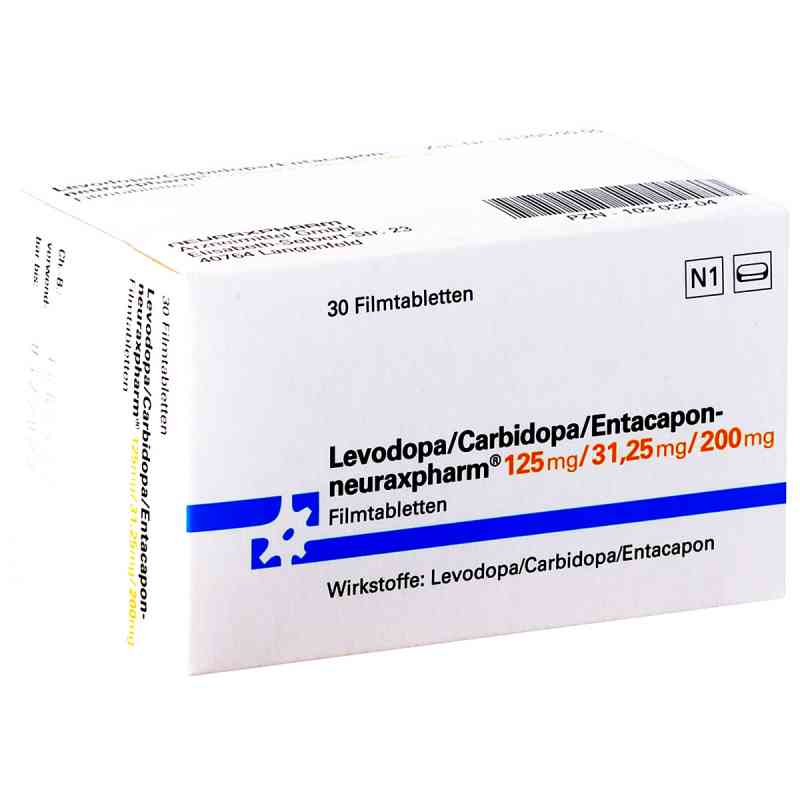 Levodopa/Carbidopa/Entacapon-neuraxpharm 125mg/31,25mg/200mg 30 stk von neuraxpharm Arzneimittel GmbH PZN 10303204