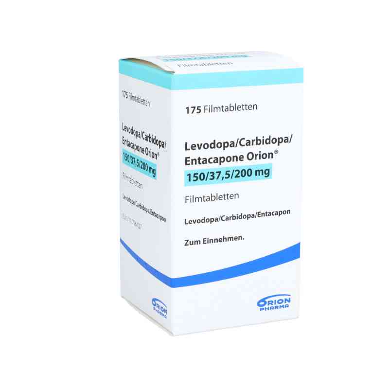 Levodopa/Carbidopa/Entacapone 150mg/37,5mg/200mg 175 stk von Orion Pharma GmbH Marketing PZN 10018320