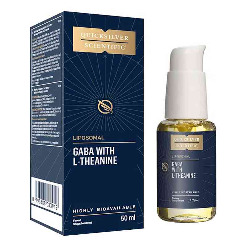 Liposomal Gaba mit L-Theanin hochdosiert FLE 50 ml von Vitalized B.V. PZN 19505613
