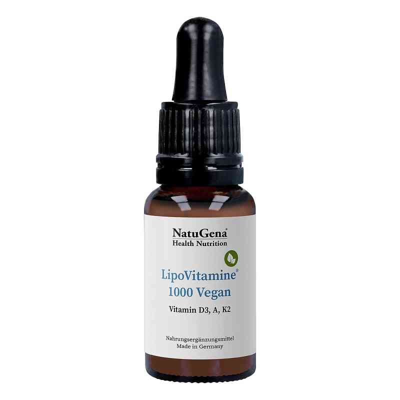 Lipovitamine 1000 Vegan Vitamin D3 + A + K2 Tropfen 15 ml von NatuGena GmbH PZN 19360907