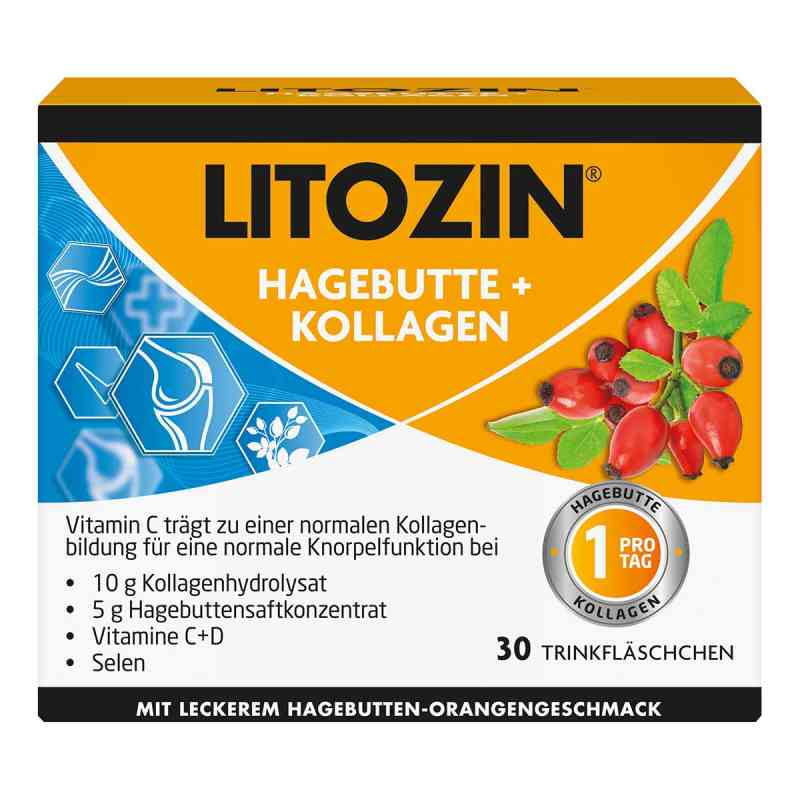 Litozin Hagebutte+kollagen Trinkfläschchen 30X25 ml von Queisser Pharma GmbH & Co. KG PZN 11138061