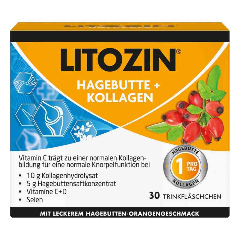 Litozin Hagebutte+Kollagen Trinkfläschchen 30X25 ml von Queisser Pharma GmbH & Co. KG PZN 11138061