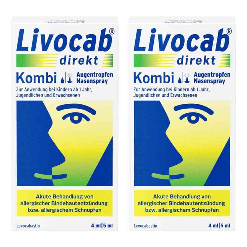 Livocab direkt Kombi bei Allergie - Augentropfen & Nasenspray, 4 2x1 Pck von Kenvue Germany GmbH (OTC) PZN 08104681