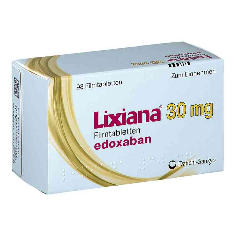 Lixiana 30 mg Filmtabletten 98 stk von DAIICHI SANKYO DEUTSCHLAND GmbH PZN 10714060