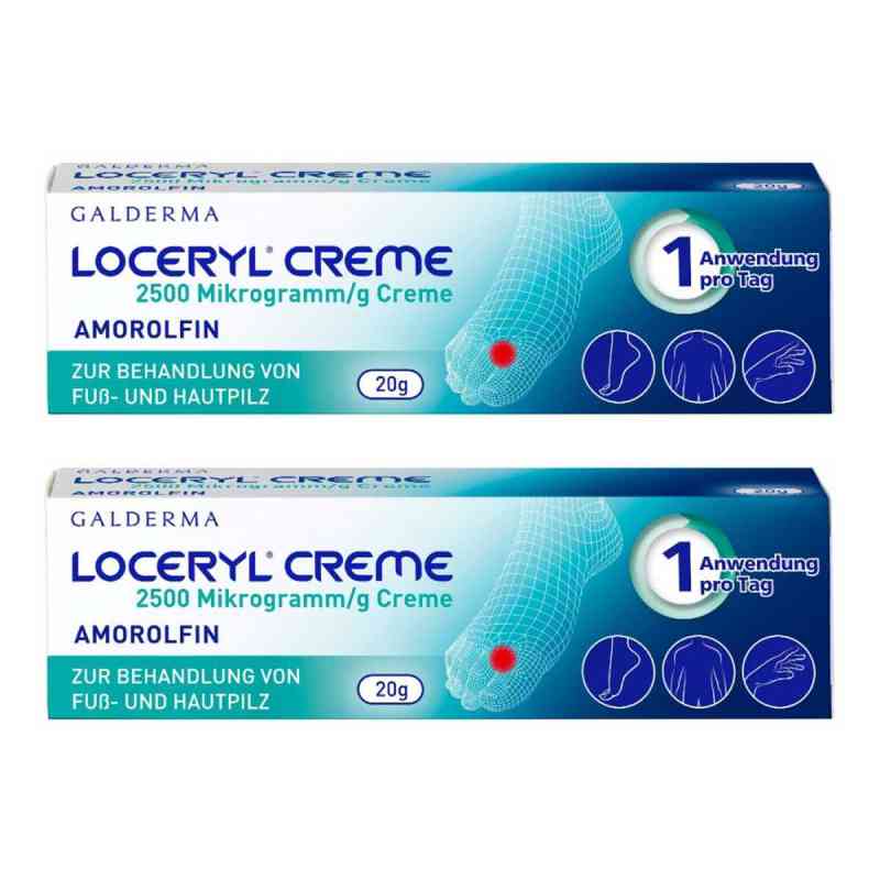 Loceryl Creme bei Fuß- und Hautpilz 2x20 g von Galderma Laboratorium GmbH PZN 08107446
