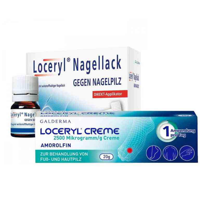 Loceryl gegen Nagelpilz + Loceryl Creme 1 stk von Galderma Laboratorium GmbH PZN 08101902