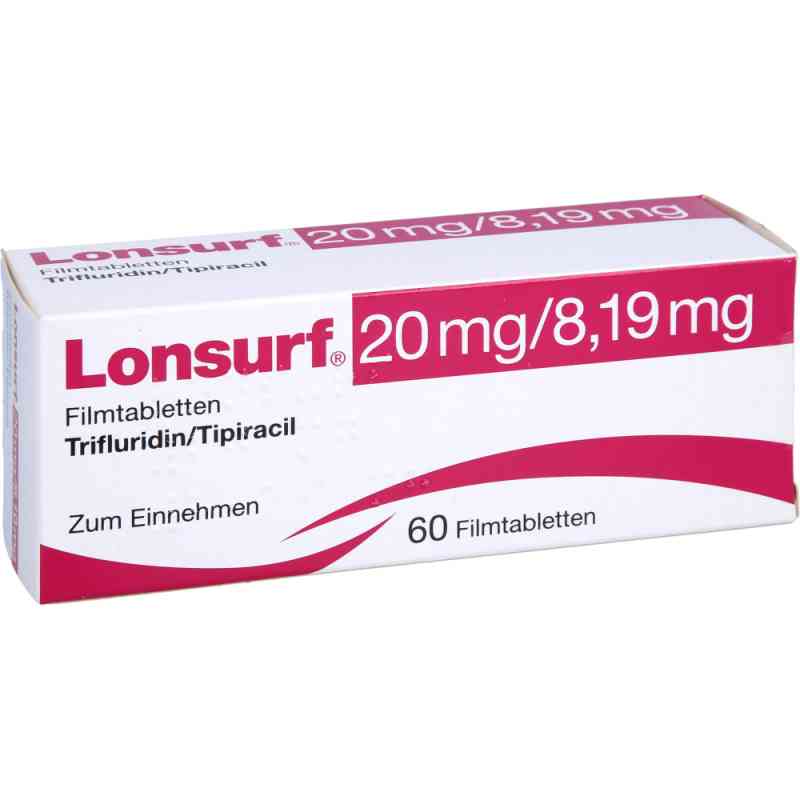 Lonsurf 20 mg/8,19 mg Filmtabletten 60 stk von SERVIER Deutschland GmbH PZN 11862199