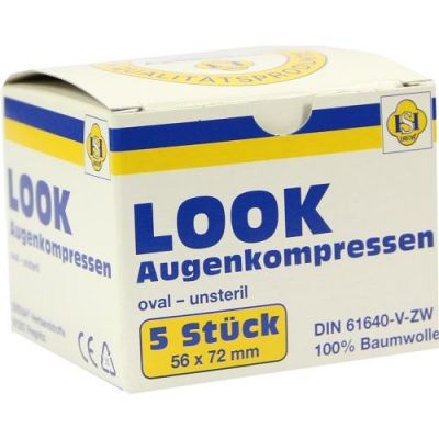 Look Augenkompressen 5 stk von ERENA Verbandstoffe GmbH & Co. KG PZN 06309968