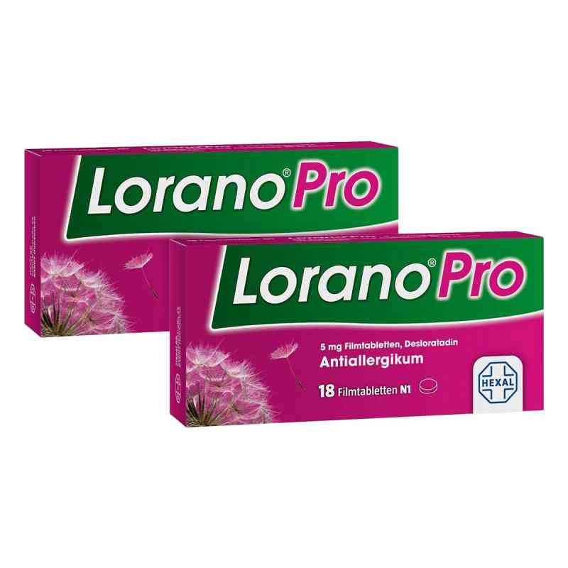 Lorano Pro 5 mg - Allergietabletten 2x18 stk von Hexal AG PZN 08105863
