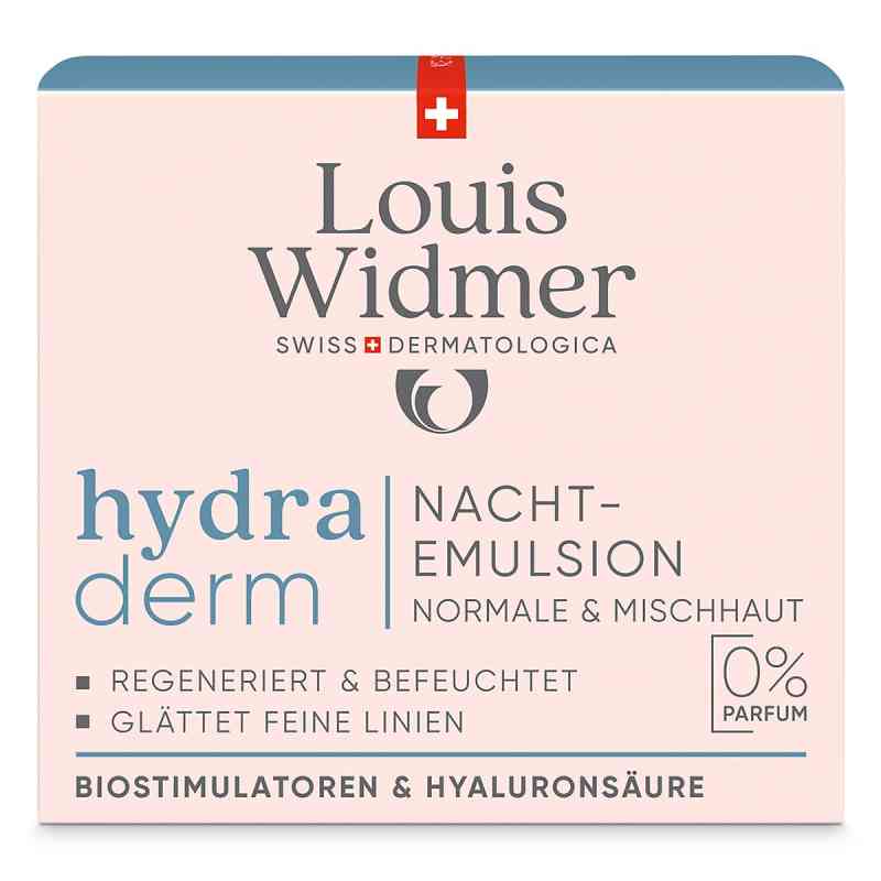 Louis Widmer hydraderm Nachtemulsion unparfümiert 50 ml von LOUIS WIDMER GmbH PZN 18442371