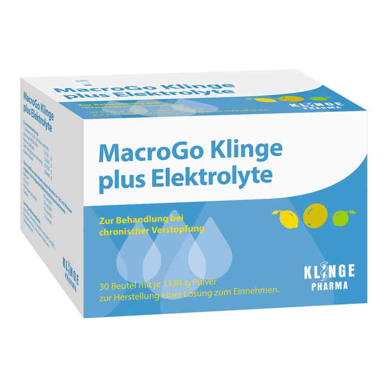 Macrogo Klinge plus Elektrolyte Plv.z.h.e.l.z.e. 30 stk von Klinge Pharma GmbH PZN 16382742