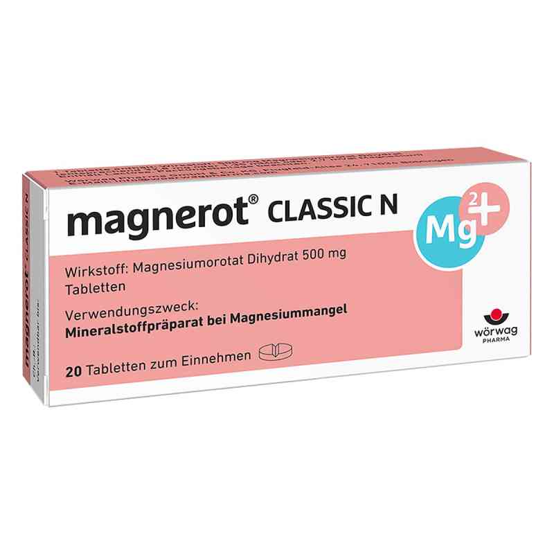 Magnerot Classic N Tabletten 20 stk von Wörwag Pharma GmbH & Co. KG PZN 00151147