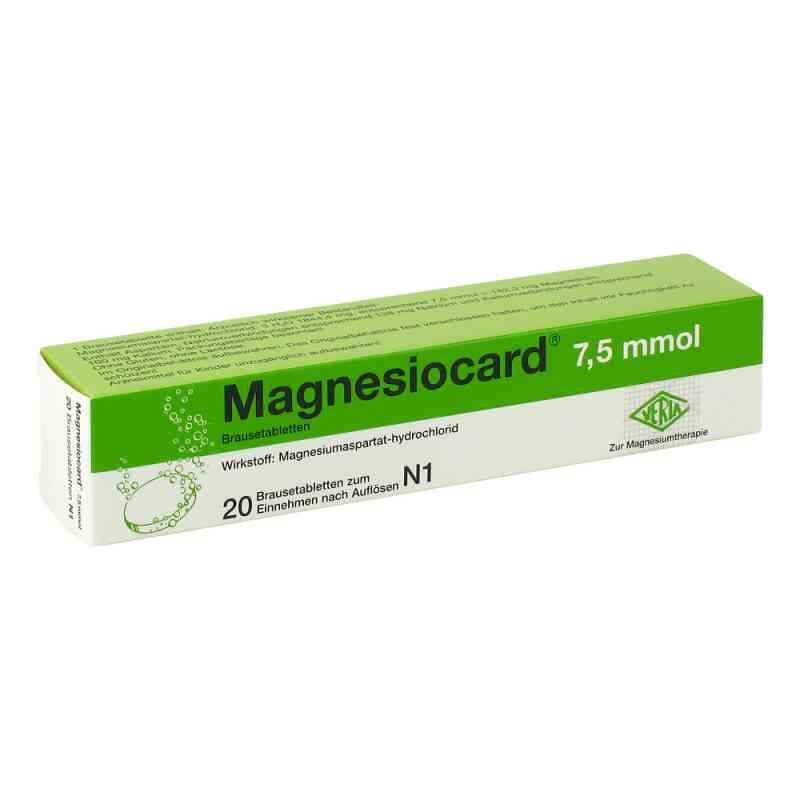 Magnesiocard 7,5 mmol Brausetabletten 20 stk von Verla-Pharm Arzneimittel GmbH &  PZN 00110289