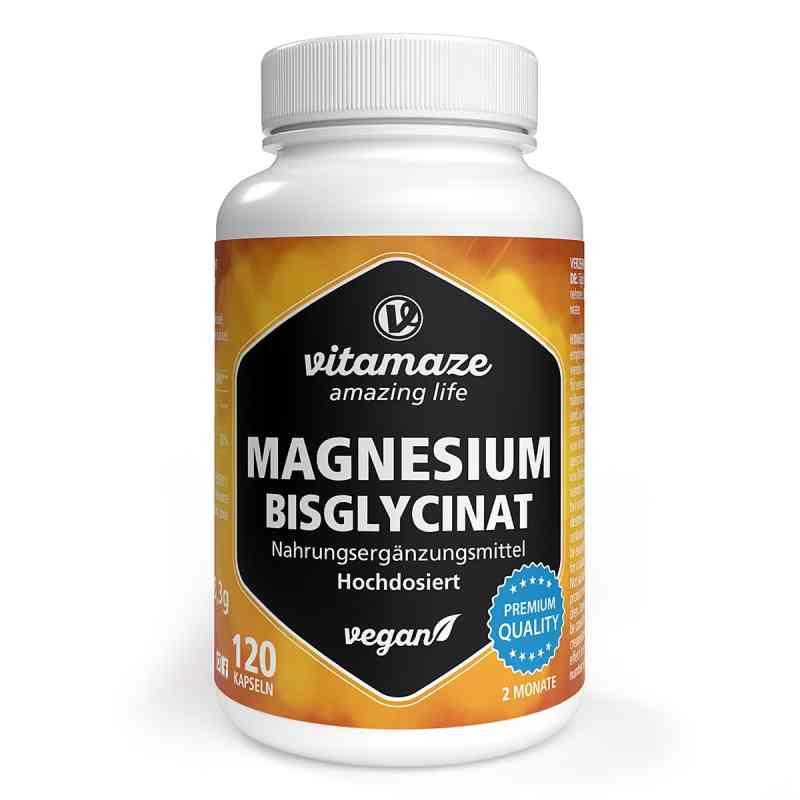 Magnesium Bisglycinat 750 mg Kapseln Vegan 120 stk von Vitamaze GmbH PZN 19461560