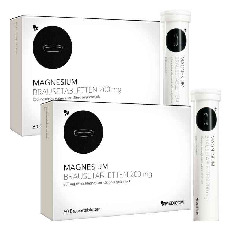 Magnesium Brausetabletten 200 mg 2X60 stk von MEDICOM Pharma GmbH PZN 16622028