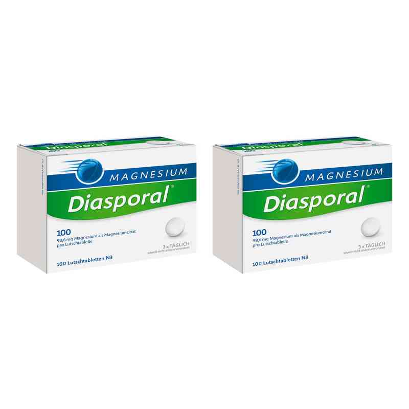 Magnesium Diasporal 100 Lutschtabletten 2x100 stk von Protina Pharmazeutische GmbH PZN 08105897