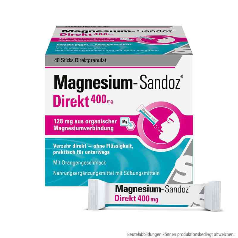 Magnesium-Sandoz® Direkt 400 mg Sticks 48 stk von Hexal AG PZN 14210072