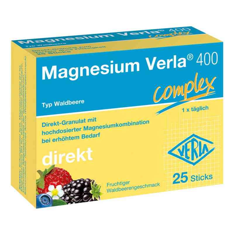 Magnesium Verla 400 Waldbeere Direkt-Granulat 25 stk von Verla-Pharm Arzneimittel GmbH &  PZN 18263852
