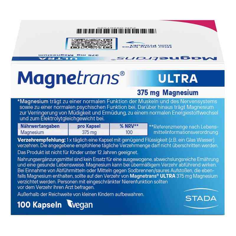 Magnetrans 375mg ultra Magnesium Kapseln 100 stk