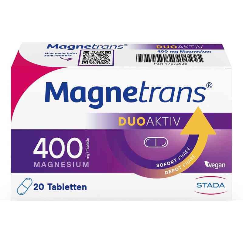 Magnetrans Duo-Aktiv 400 mg Tabletten 20 stk von STADA Consumer Health Deutschland GmbH PZN 19909842