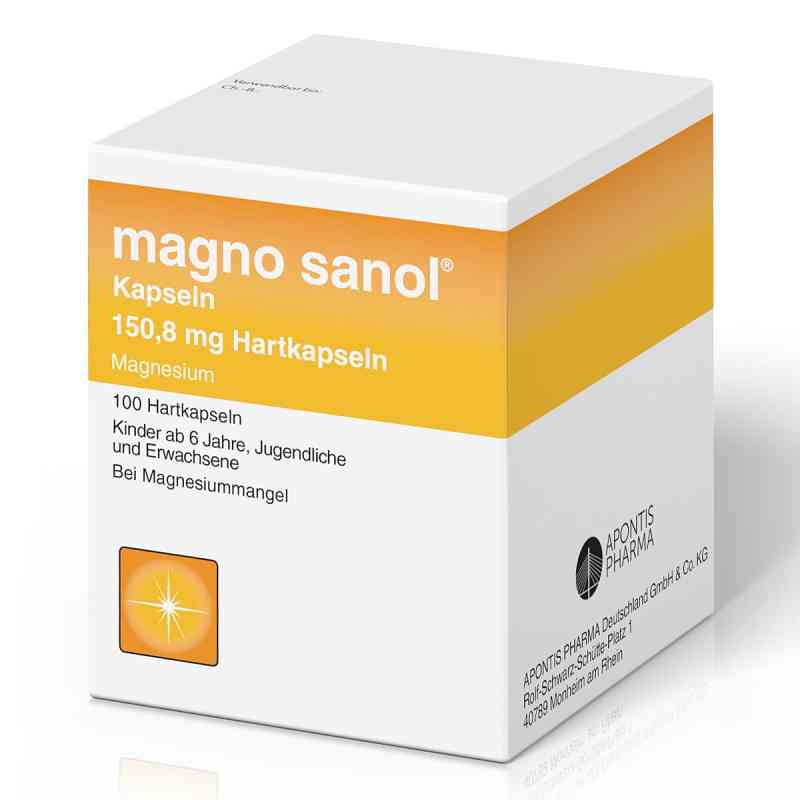 Magno Sanol 150,8 mg Magnesium Hartkapseln 100 stk von Zentiva Pharma GmbH PZN 01834291