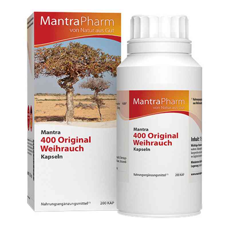 Mantra 400 Original Weihrauch Kapseln 200 stk von MantraPharm OHG PZN 07630709