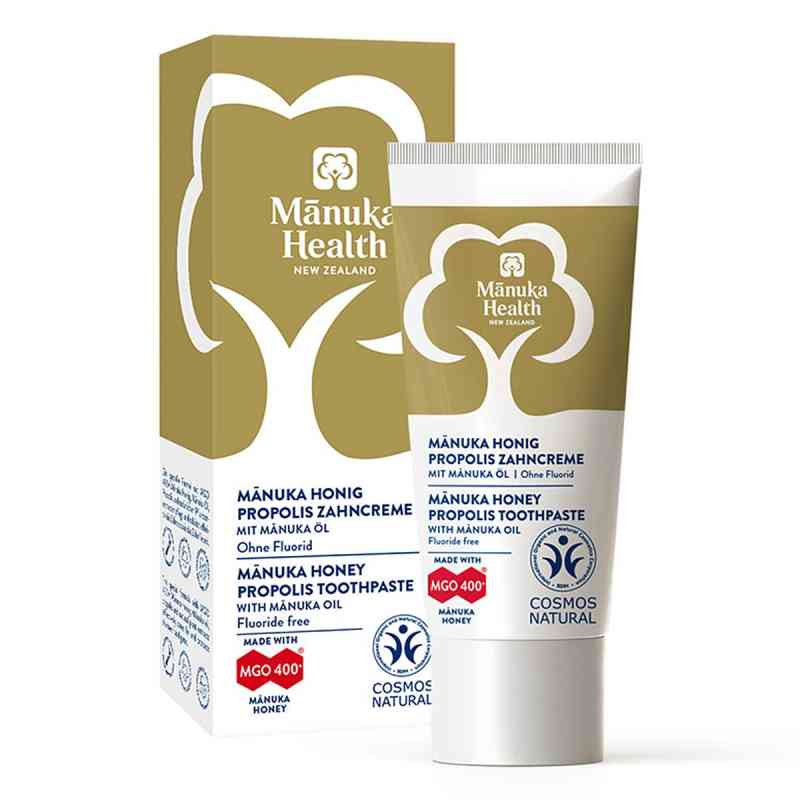 Manuka Health Honig-Propolis Zahncreme Fluoridfrei 20 ml von Hager Pharma GmbH PZN 18256591