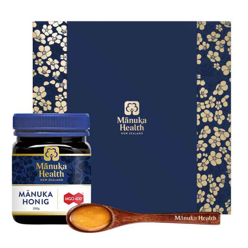 Manuka Health MGO 400+ Manuka Honig Geschenk-Set 250 g von Hager Pharma GmbH PZN 20133507